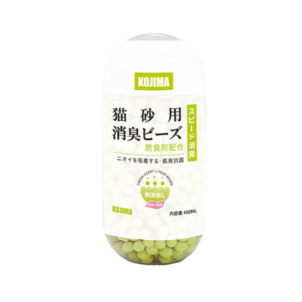 **Kojima Cat Litter Deodorant Beads – 450ml Fresh Scent Odor Eliminator for Cats, Long-Lasting Aroma (Green, Purple, Red) – Perfect for Litter Boxes & Pet Areas**