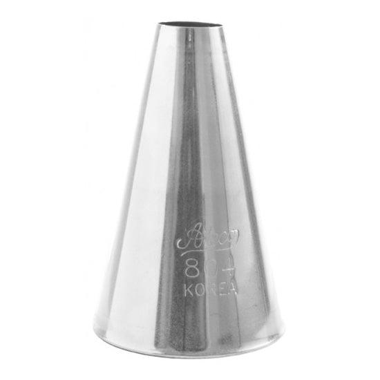 Ateco 804 #4 Plain Pastry Tip - Perfect for Cake Decorating, Cupcakes, Cookies & Desserts | Baking Essentials for Home & Professional Use