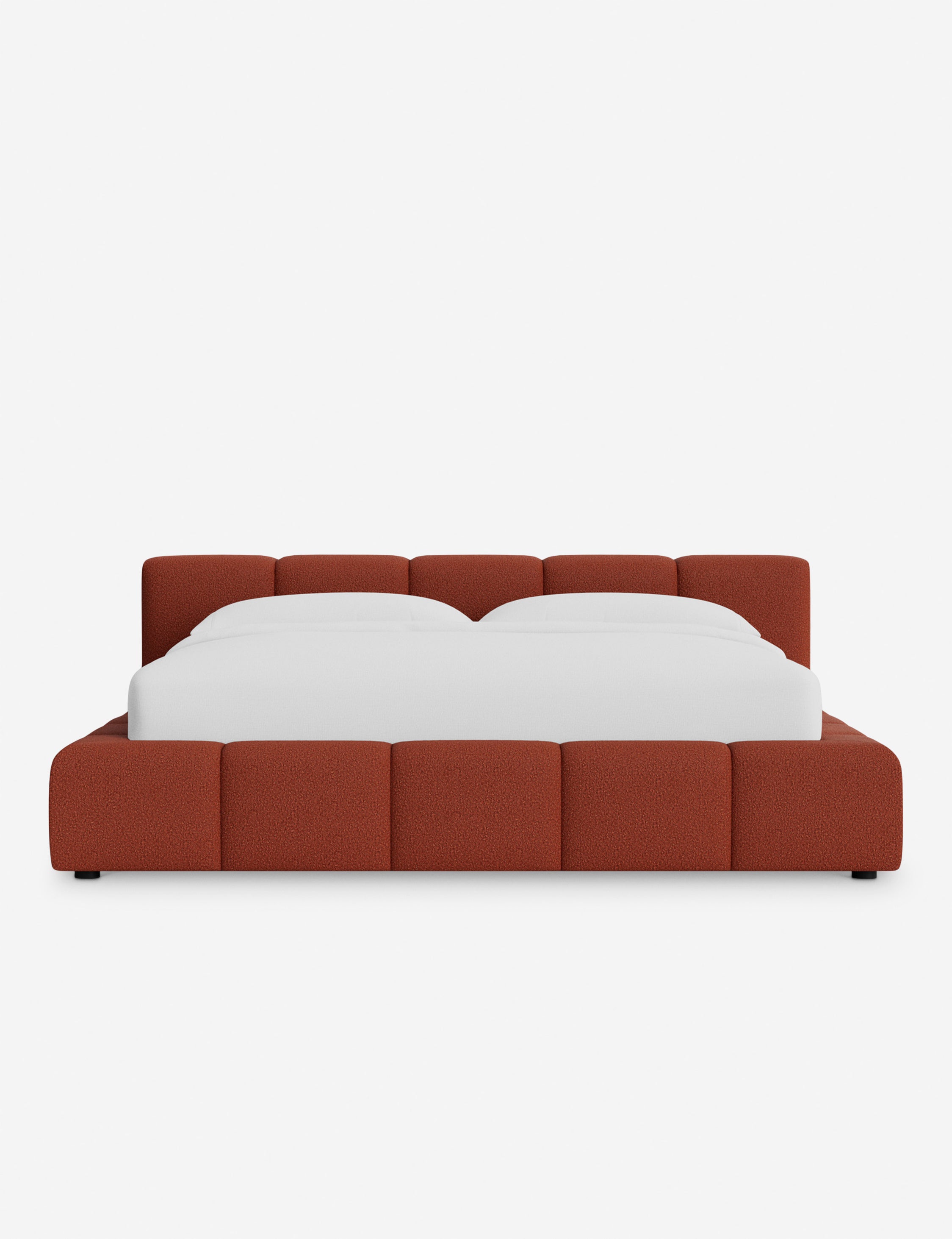 Cambry Platform Bed Frame - Modern Minimalist Wooden Bed with Headboard - Perfect for Bedroom, Guest Room & Small Spaces