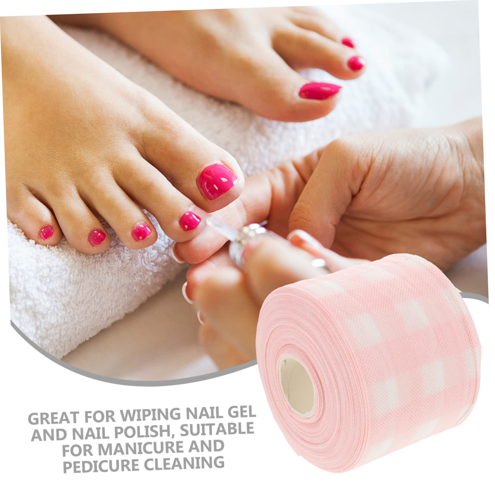 FOMIYES Disposable Nail Polish Remover Wipes - 100 Cotton Nail Art Cleaner Pads for Quick & Easy Manicure Care | Perfect for Salon, Home Use & Travel Nail Polish Removal