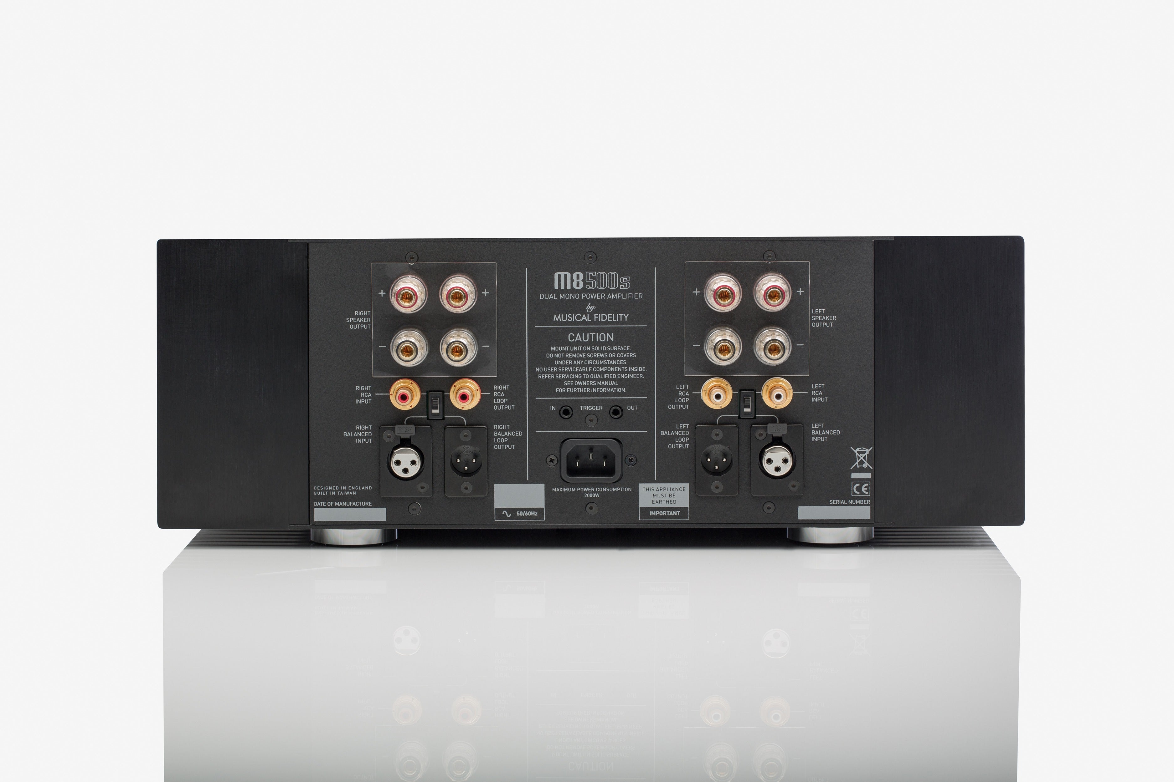 Musical Fidelity M8S 500S High-End Power Amplifier - 500W Stereo Audio Amplifier for Home Theater & Hi-Fi Systems | Perfect for Audiophiles & Music Enthusiasts