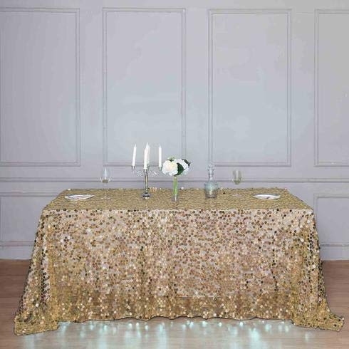 Premium Sequin Rectangle Tablecloth 90