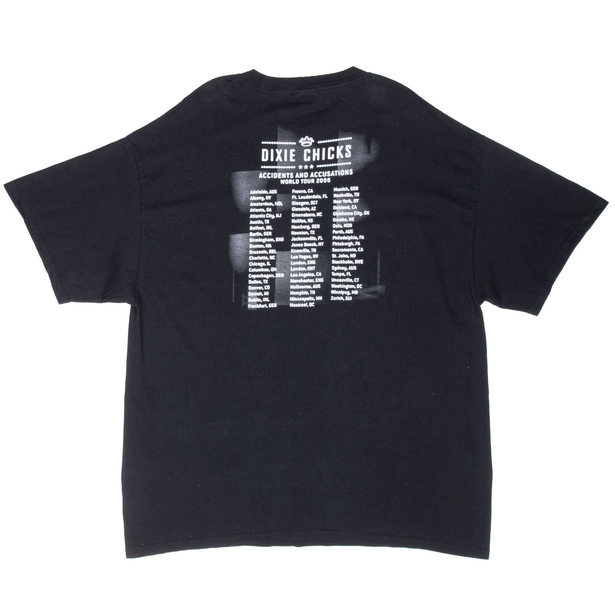 Vintage DCX Dixie Chicks 2006 Tour Tee Shirt 2XL - Soft Cotton Band Merch for Concerts & Casual Wear