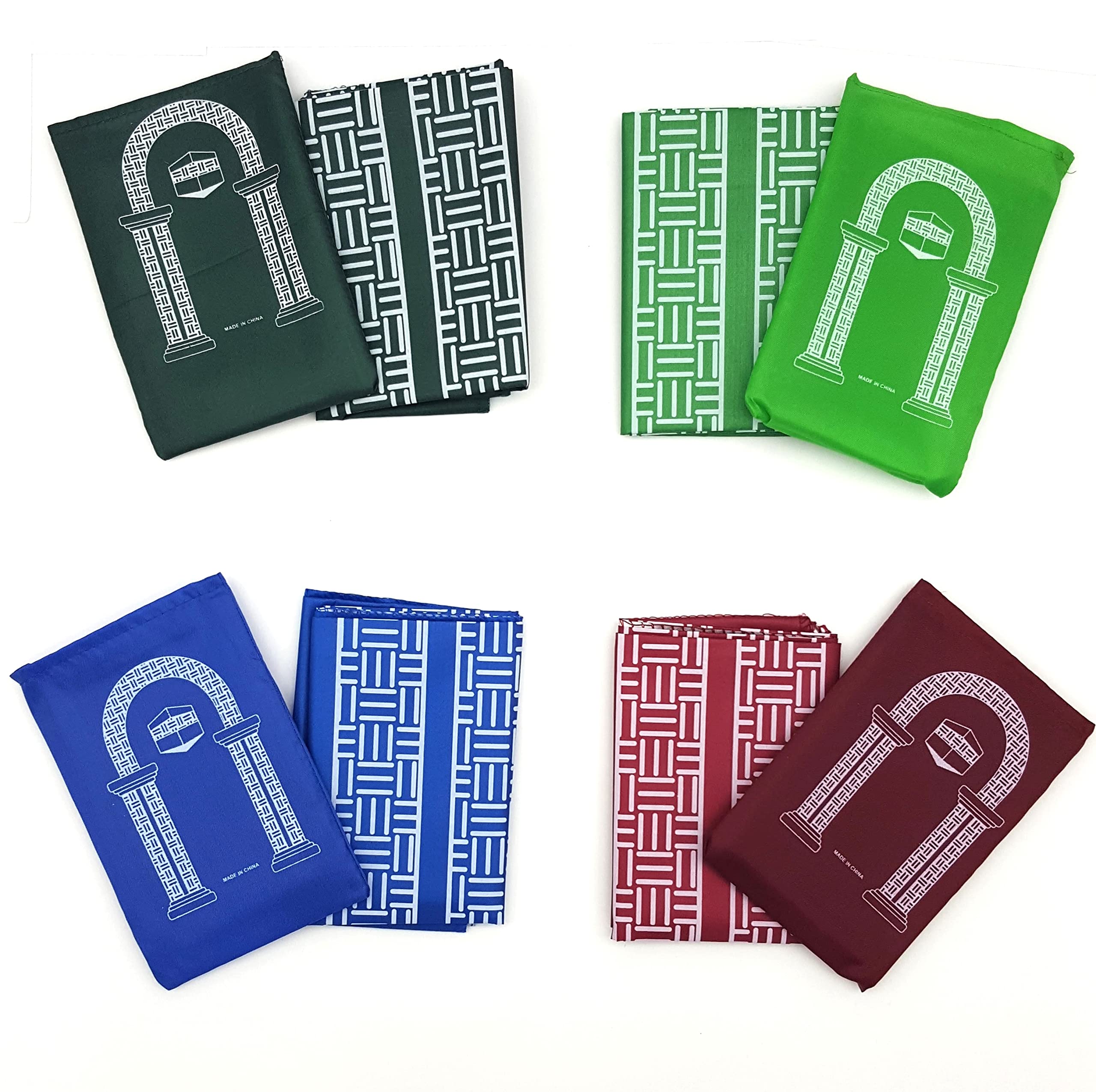 60 Pcs Mini Pocket Portable Travel Prayer Rug Mat - Foldable Waterproof Islamic Namaz Carpet for Muslim Salah - Perfect for Home, Mosque, Travel & Outdoor Use - Ideal Gift for Ramadan Eid