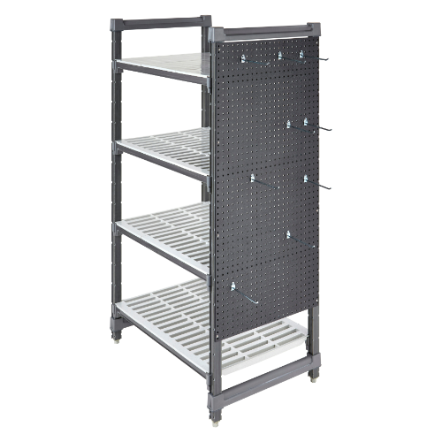 Cambro CSPEGKIT18110 Camshelving Pegboard Storage System - Heavy Duty Commercial Kitchen Organization for Restaurants, Bars & Food Service - Perfect for Utensil, Pan & Cookware Storage