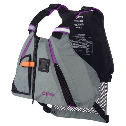 Movevent Dynamic Paddle Sports Vest - Purple & Grey - Extra Large & 2XL - Perfect for Kayaking, Canoeing & Water Sports