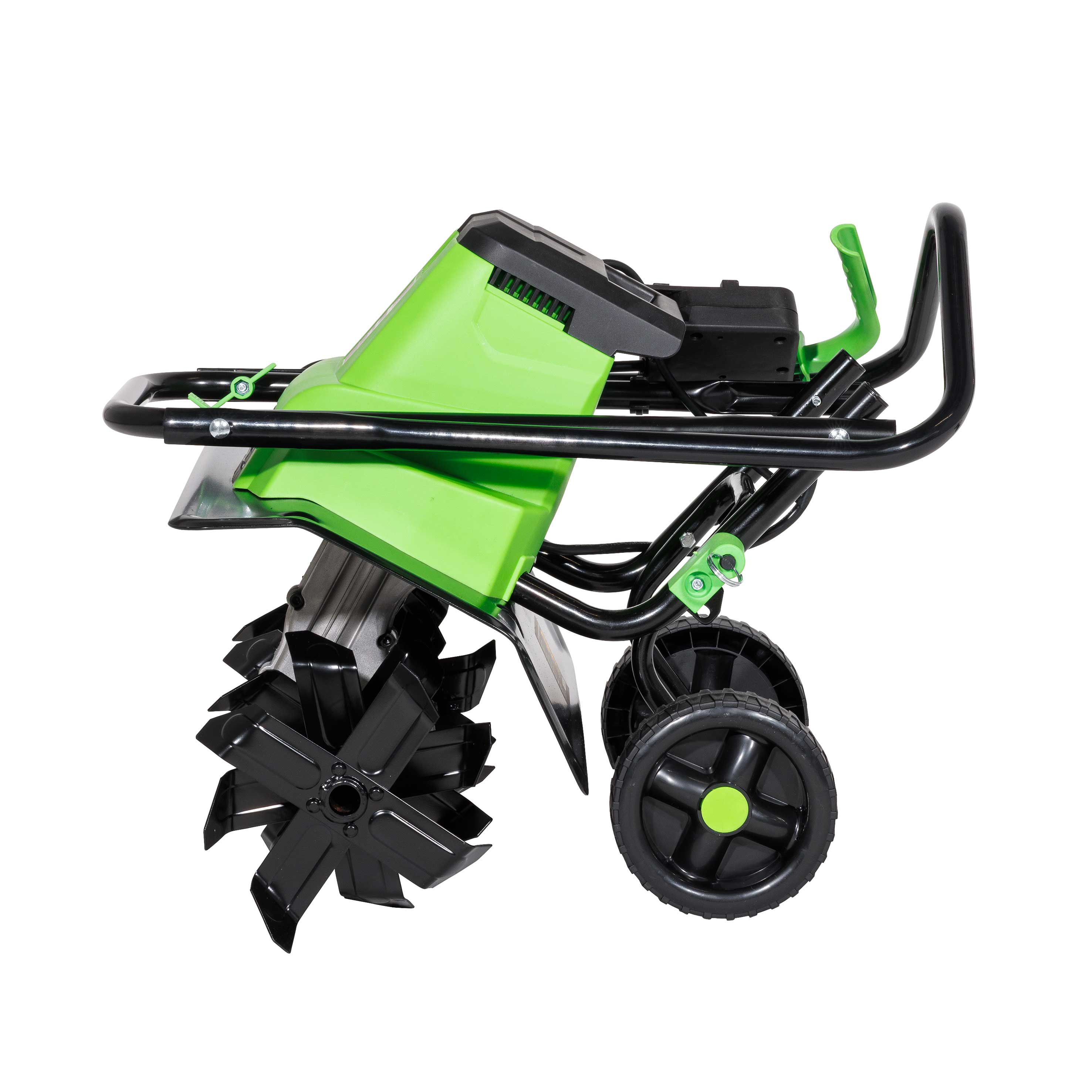 1500W Electric Tiller Cultivator - 40cm Working Width, 6 Steel Blades, 10m Power Cord - Heavy Duty Garden Soil Cultivator for Planting, Weeding & Landscaping (Model DG217)