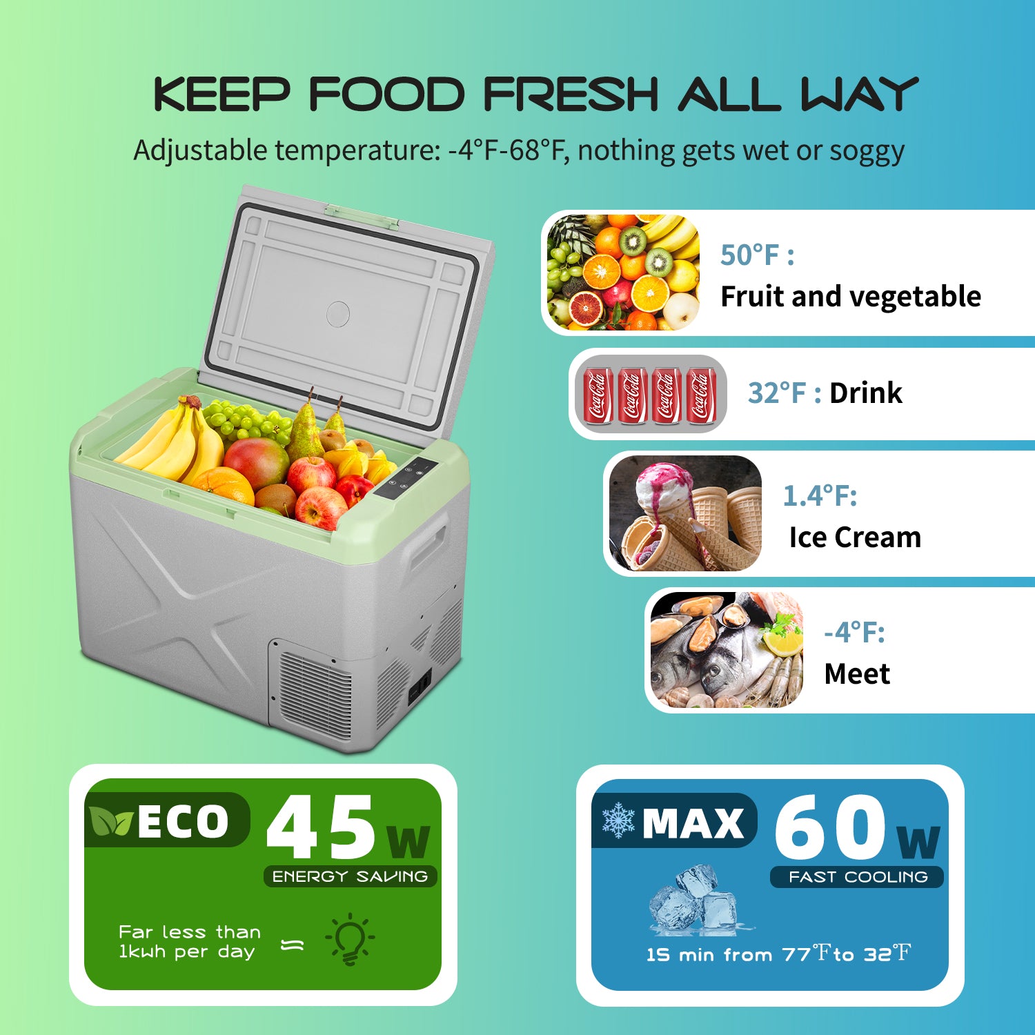 Alpicool X40 12V Portable Car Refrigerator Freezer - 40 Quart Electric Cooler for Road Trips, Camping & Tailgating - Certified Refurbished