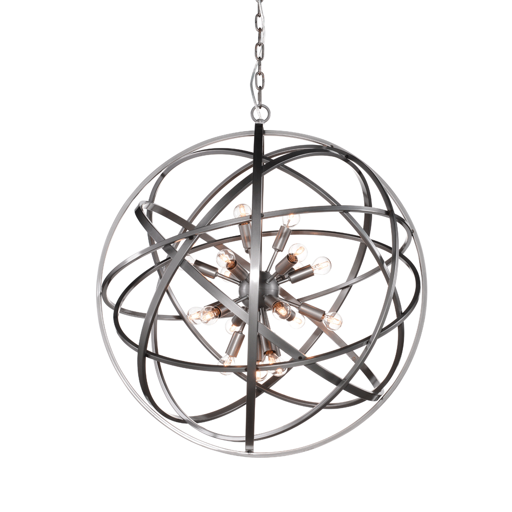 Halo Nest Pendant Light - Medium Size Natural Rattan Hanging Lamp for Dining Room, Kitchen Island, or Bedroom Lighting