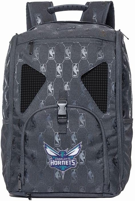 NBA Basketball Backpack with Separate Shoe Compartment - Sports Gym Bag for Basketball, Soccer, Volleyball - Water-Resistant Laptop Backpack for School, Travel & Workout