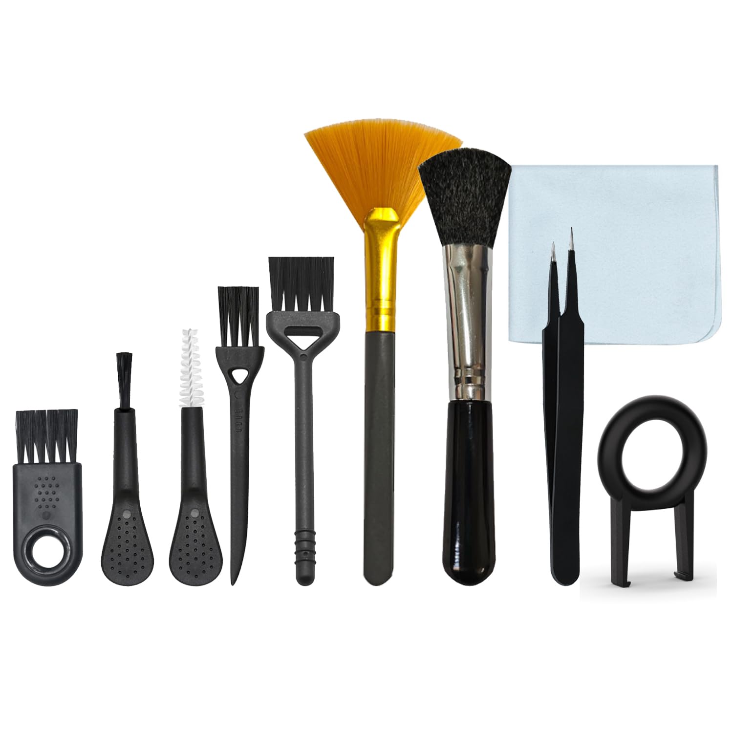 Anti Static Nylon Electronics Cleaning Brush Kit - 10 Pack for Computer Keyboard, Printer, Phone, Sewing Machine, Car Interior & Razor Cleaning | Perfect for Home Office, Gaming Setup & Electronic Maintenance