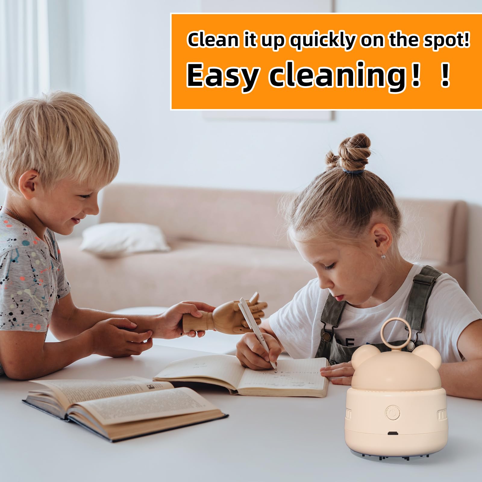 Zmol Mini USB Vacuum Cleaner for Keyboard & Office Desk - Portable Dust Cleaner