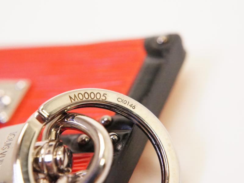 Authentic Pre-Owned Louis Vuitton Epi Red Petite Malle Trunk Bag Charm Key Ring M00005 210796 - Luxury Vintage Accessory for Handbags, Keys & Gifts