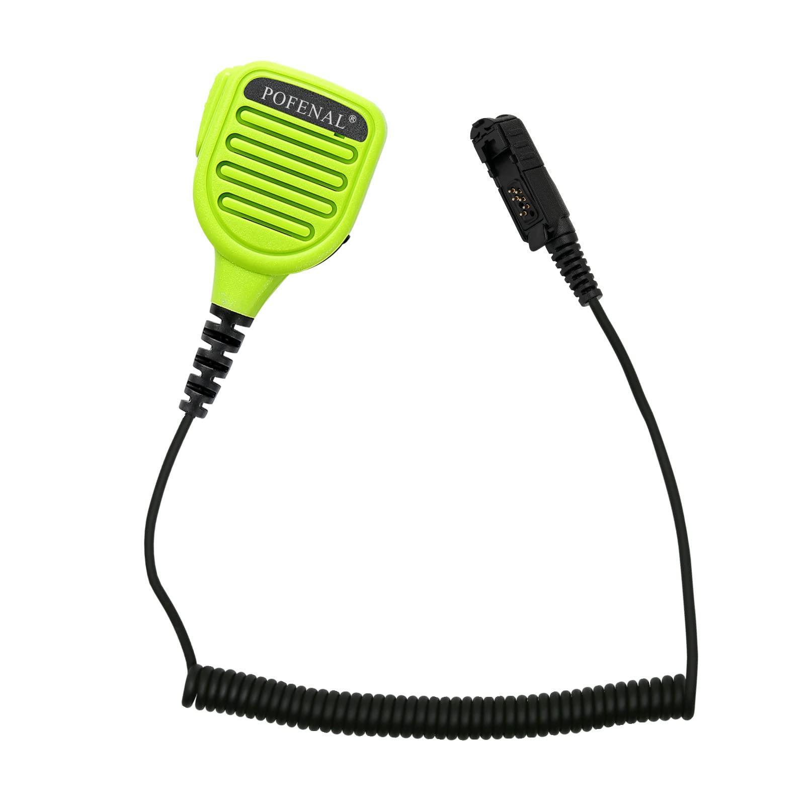 Waterproof Motorola XPR3500e/XPR3300e Speaker Mic - Noise Canceling Shoulder Microphone with 3.5mm Jack | DMR Two Way Radio Accessories (Green) | Perfect for Construction, Security & Outdoor Communication