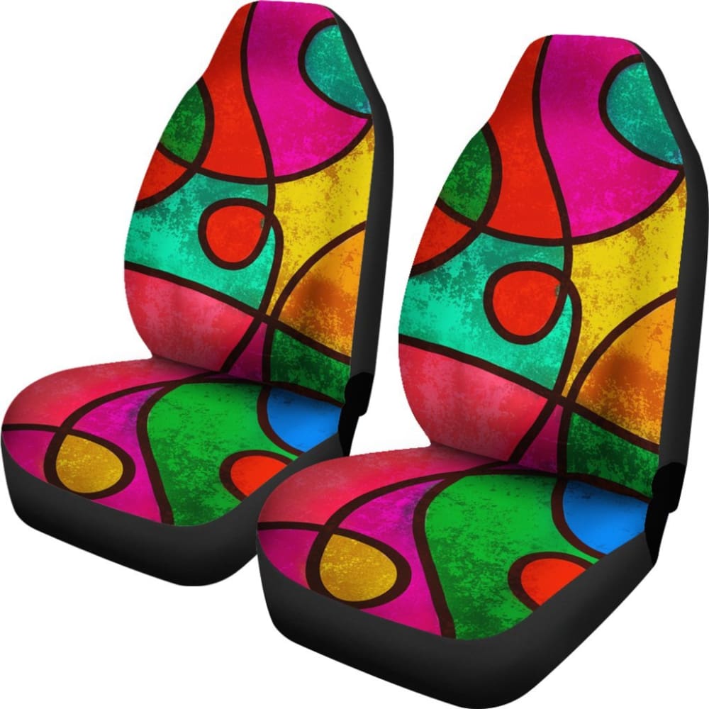 Boho Car Seat Covers for Women - Soft Cotton Bohemian Style Seat Protectors - Perfect for Cars, SUVs & Trucks - Stylish & Comfortable Driving Accessories