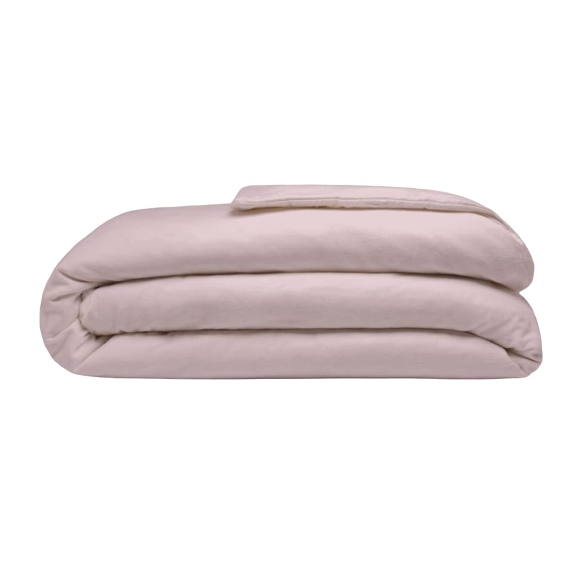 Belledorm Brushed Cotton Duvet Cover Set - Twin Size, Soft Powder Pink - Cozy & Breathable Bedding for Comfortable Sleep & Home Decor
