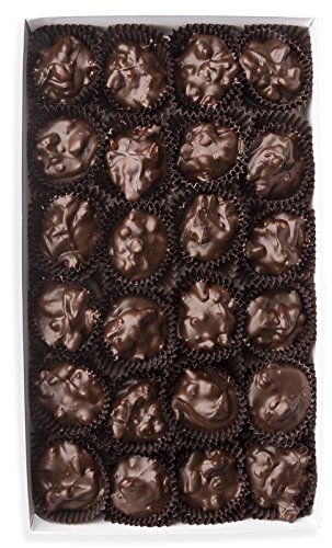 Mrs. Cavanaugh's 2 lb Dark Chocolate Pecan Clusters - Gourmet Gift, Holiday Treats & Party Desserts for Christmas, Thanksgiving & Special Occasions