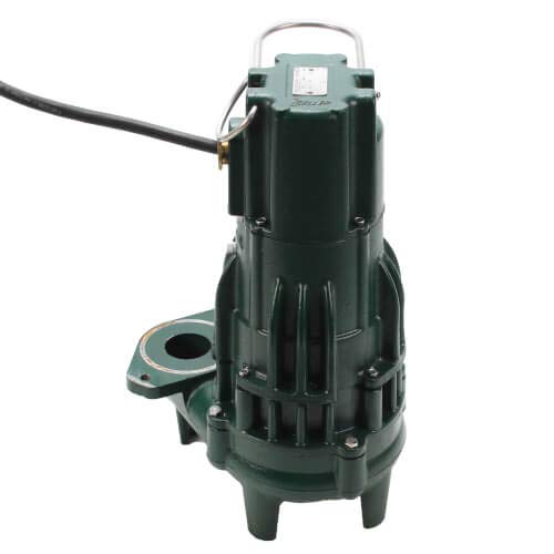 Zoeller M292 High Head Waste-Mate Automatic Cast Iron Sewage Pump - 1/2 HP, 115V (Single Seal) - Ideal for Basement Flooding, Septic Systems & Wastewater Removal