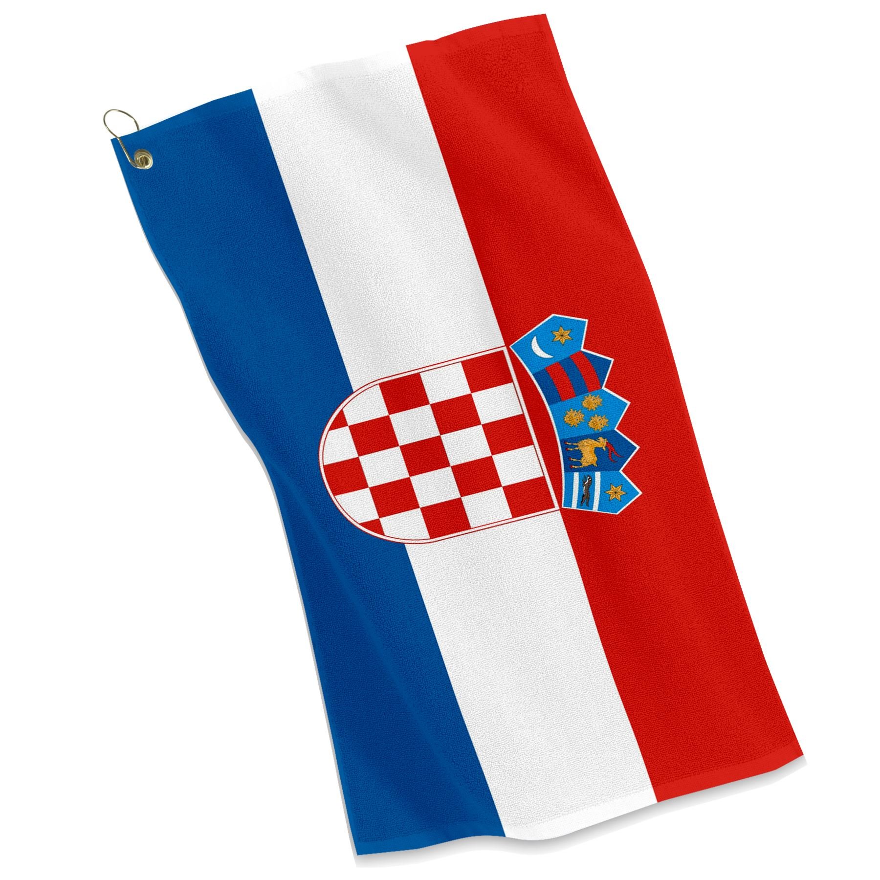 Premium Croatian Flag Golf & Sports Towel - Quick-Dry Microfiber for Golf, Tennis, Gym & Outdoor Activities - Patriotic Croatia Fan Accessory