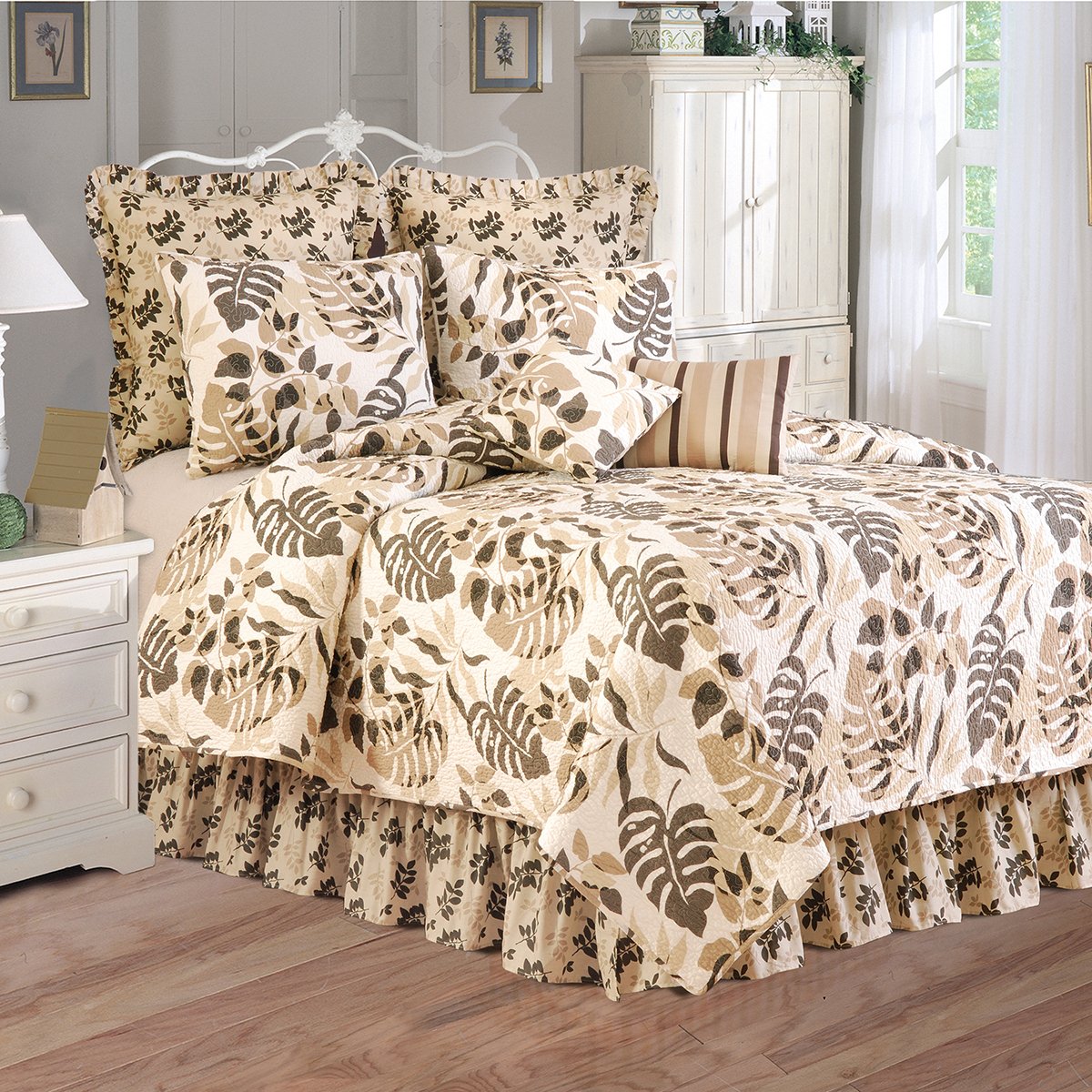 C&F Home Silhouette Full/Queen 3-Piece Quilt Set - Summer Beach Ocean Coastal Reversible Bedspread Coverlet | Lightweight & Machine Washable | Green | Perfect for Coastal Bedrooms, Guest Rooms & Vacation Homes