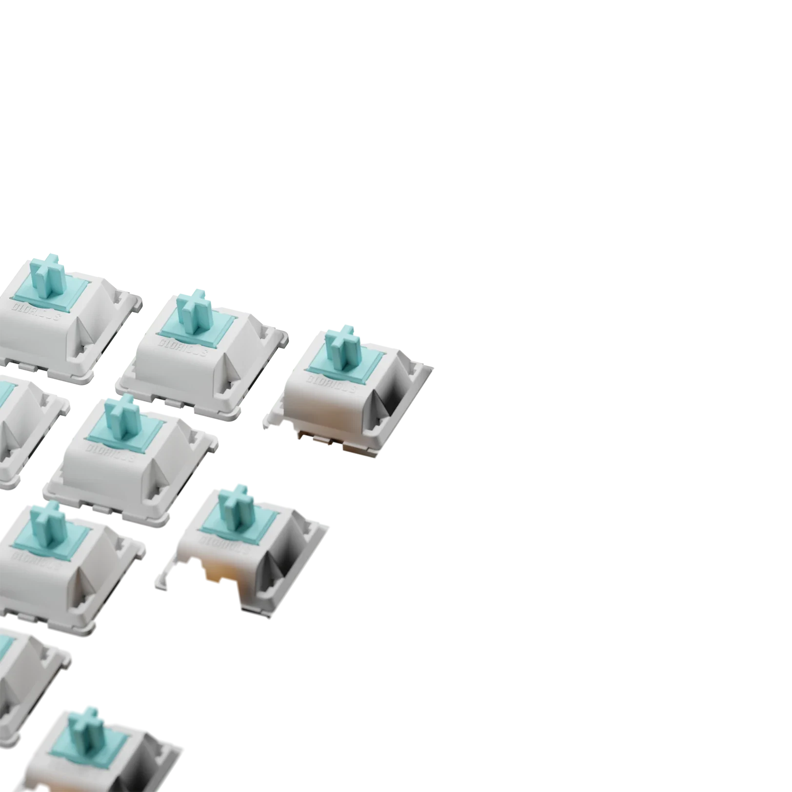 Glorious Lynx Tactile Mechanical Keyboard Switches - MX Style, 100-Pack, ISO Compatible - Perfect for Gaming, Typing & Custom Keyboard Builds