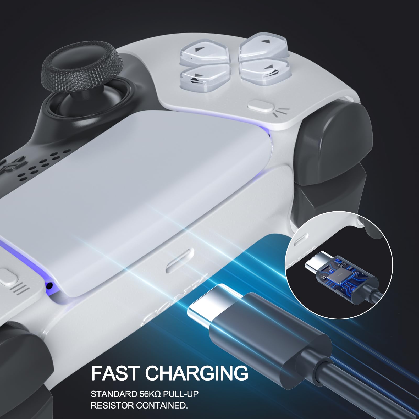 Premium 10FT USB C to USB A Fast Charging Cable for PS5 Controller, Xbox Series X/S, Nintendo Switch Pro - High-Speed Data Sync & Durable Nylon Braided Cord - Perfect for Gaming, Travel & Home Use