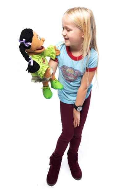 Amalia Small Hand Puppet 36 cm - Soft Plush Animal Puppet for Kids, Interactive Storytelling Toy for Classroom & Home Play (Code 2) | Perfect for Role Play, Early Education & Parent-Child Bonding
