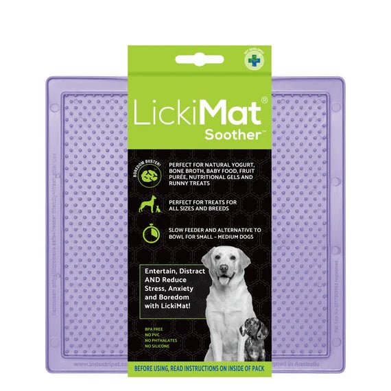 LickiMat Soothing Dog Lick Mat - 4 Pastel Colors for Anxiety Relief & Slow Feeding - Perfect for Grooming, Bath Time, and Mealtime Stress Relief