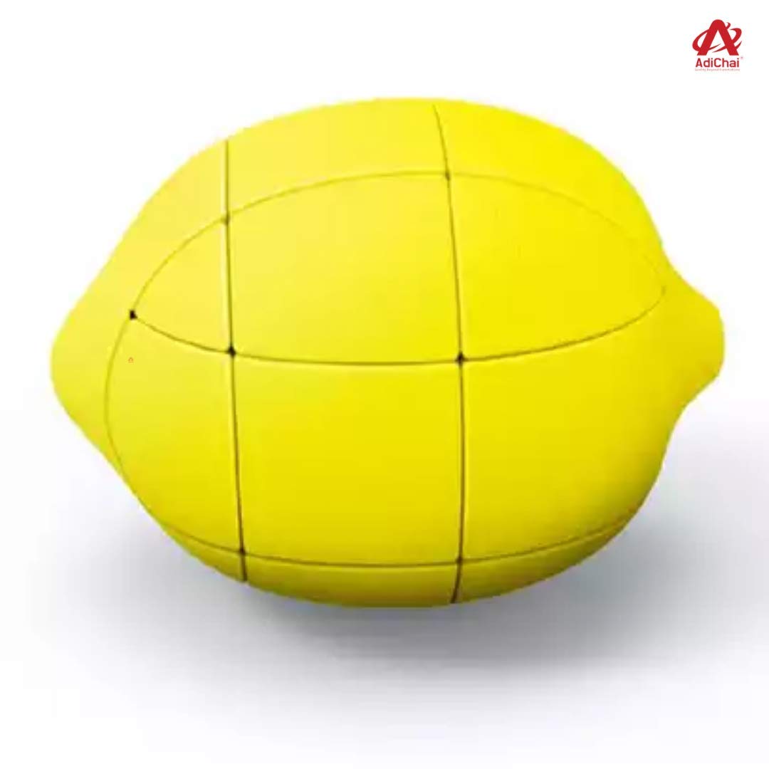 Adichai 3x3 Speed Cube - Fruit Shaped Lemon Design, Smooth Turning Puzzle Game for Kids & Adults - Perfect for Stress Relief, Brain Training & Party Games