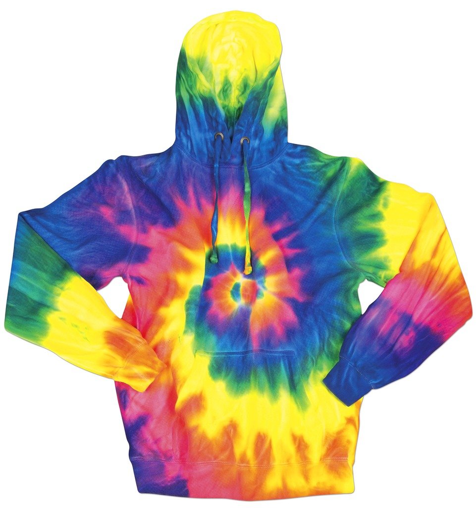 Unisex Tie Dye Hoodie for Yoga & Activewear - Comfortable Adult Pullover for Workouts, Gym, and Casual Wear