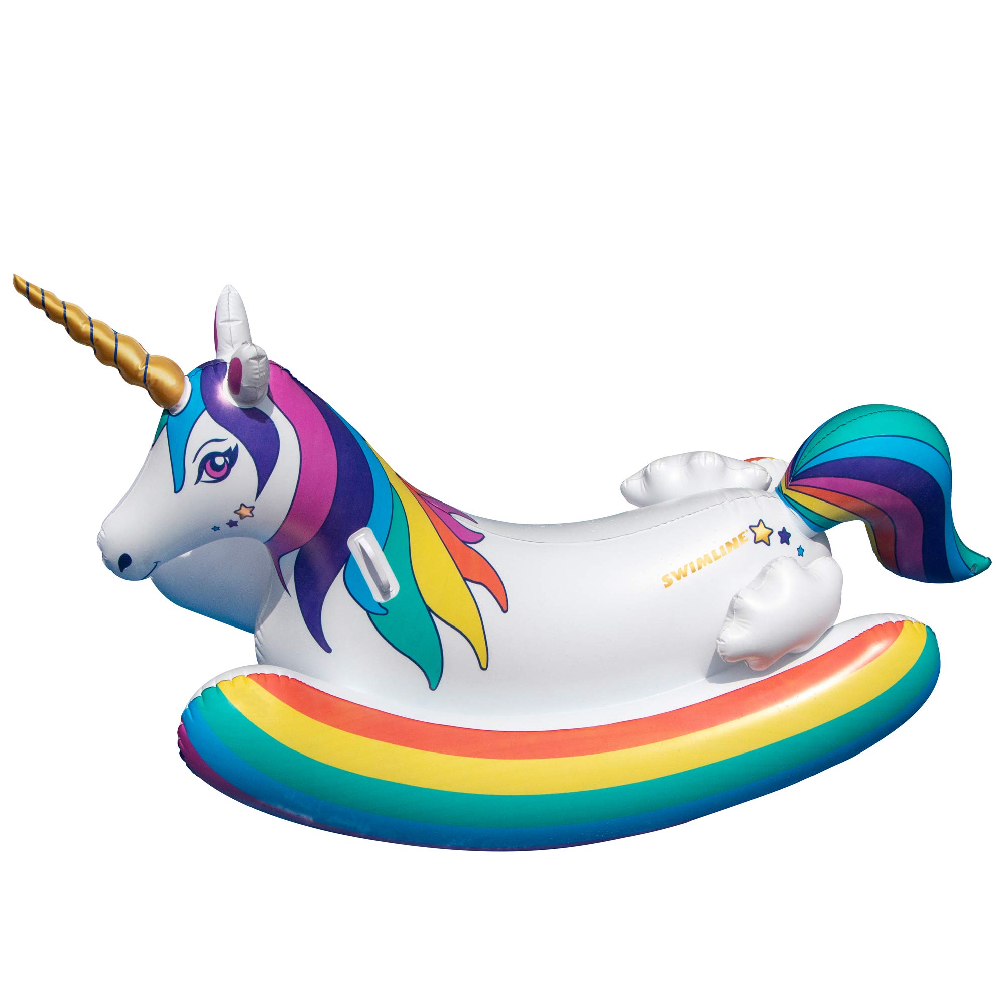 Inflatable Rainbow Unicorn Pool Float - 86