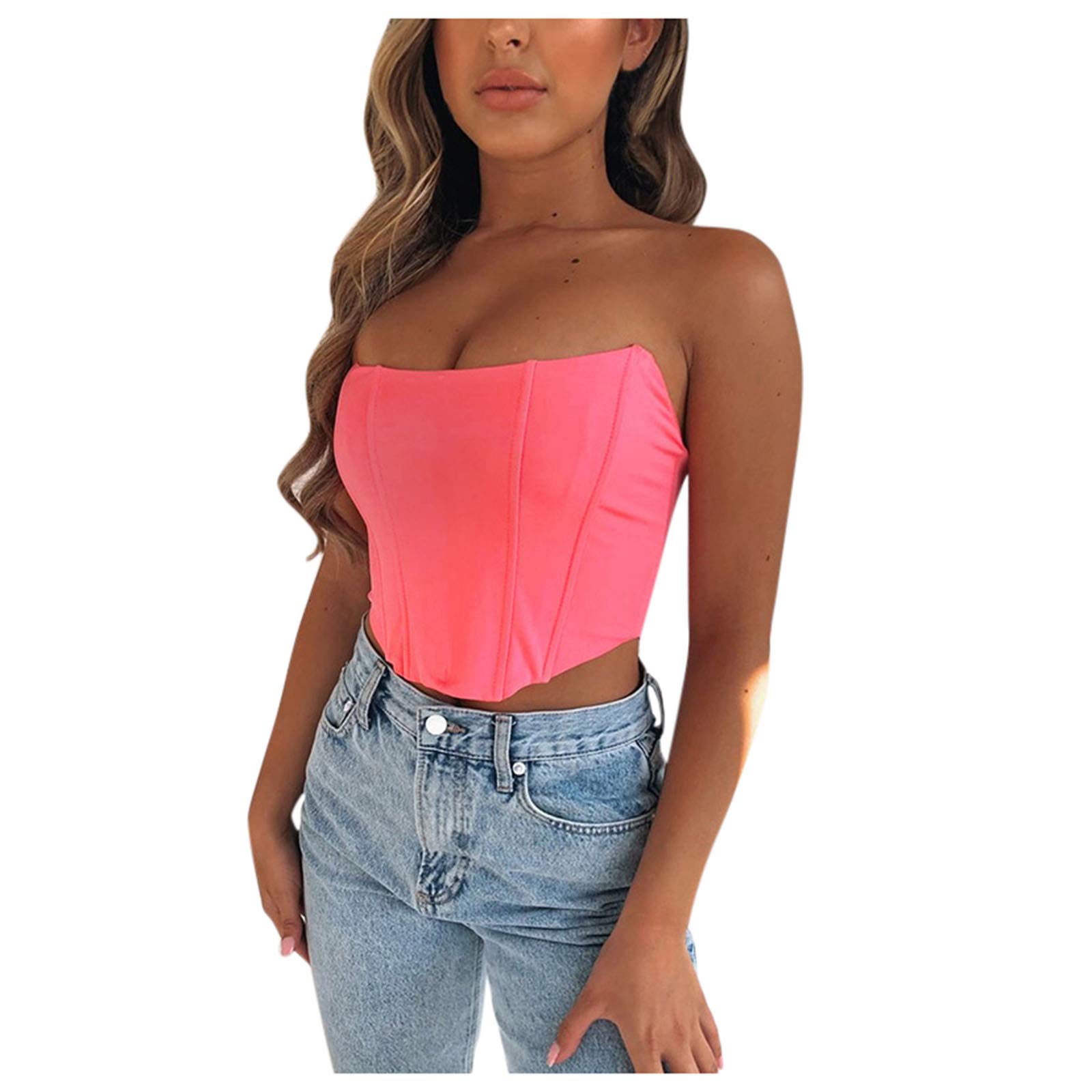Women's Sexy Corset Bustier Top - Sleeveless Activewear Vest for Workout & Lingerie Dress - Perfect for Gym, Yoga, and Date Night