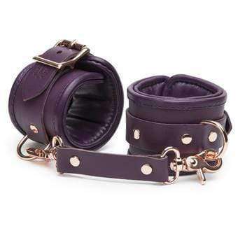 Fifty Shades Inspired Leather Wrist Cuff Bracelet - BDSM Fashion Accessory for Couples, Role Play & Gothic Style - Perfect for Valentine's Gift, Fetish Parties & Sensual Play
