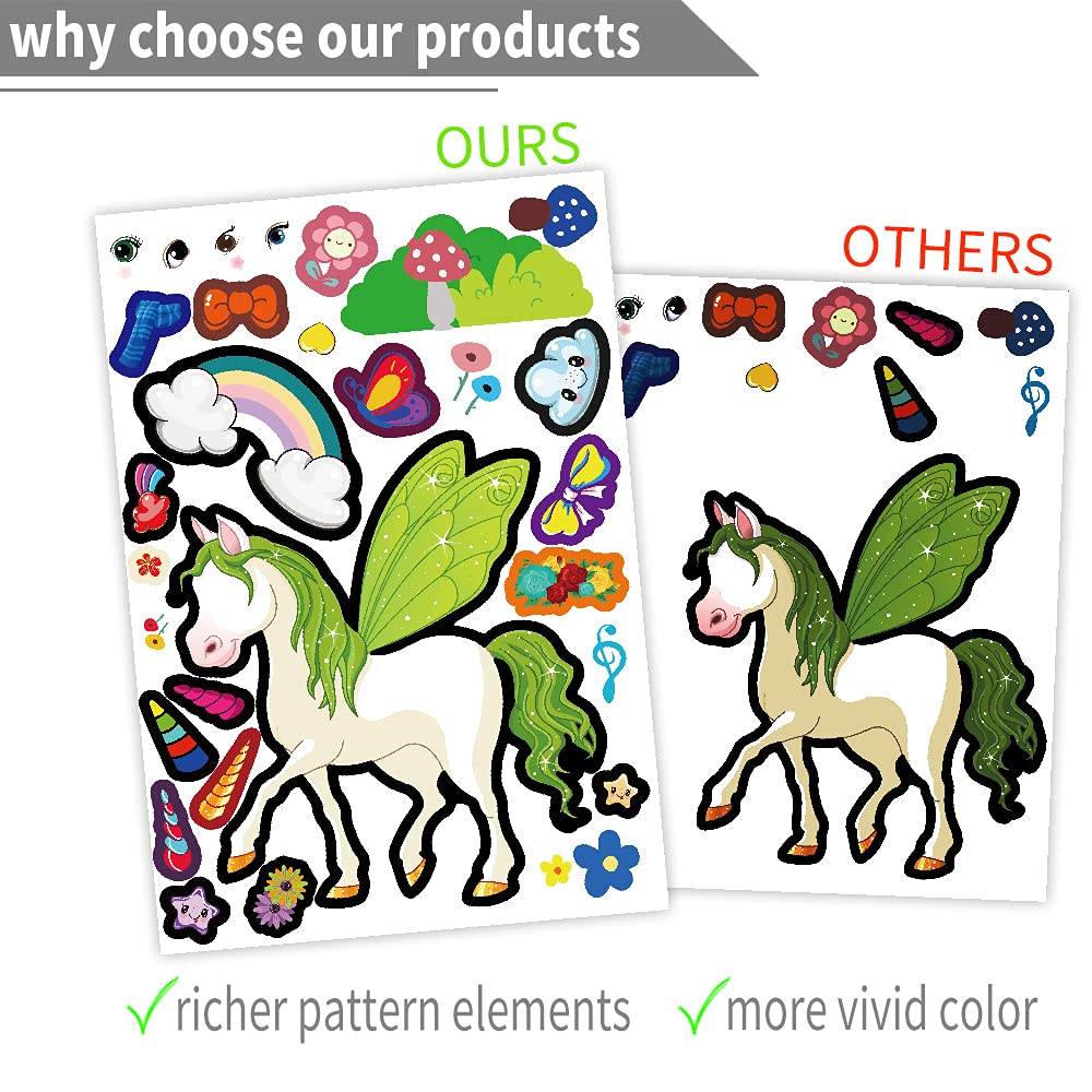 100 Sheets DIY Stickers for Kids - 25 Fun Designs Including Animals, Mermaids, Princess & Prince | Perfect for Arts & Crafts, School Projects, Party Favors & Holiday Rewards | Creative Gift for Children's Activities & Classroom Fun