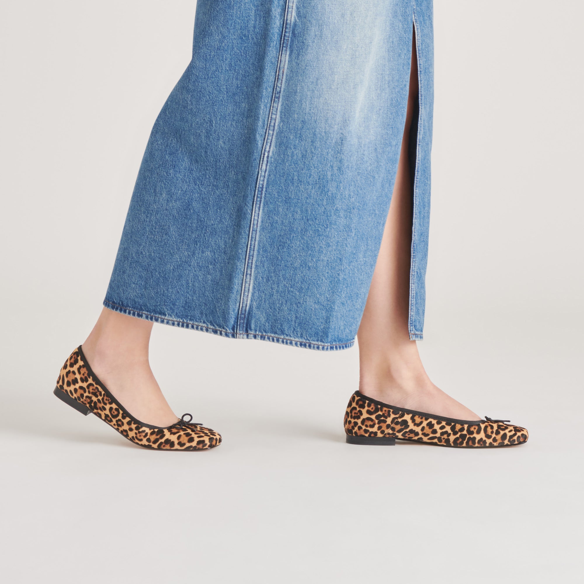 ANISA Women's Ballet Flats - DK Leopard Calf Hair Loafers for Comfort & Style | Perfect for Work, Office & Casual Wear