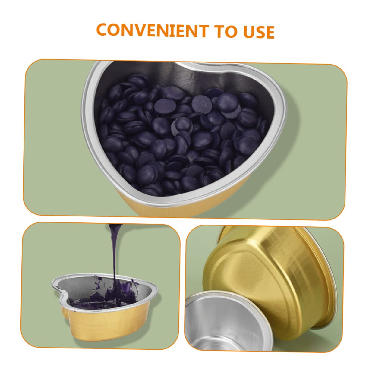 FRCOLOR 5-Piece Wax Melting Kit - Aluminum Muffin Tin Cupcake Containers, Wax Warmer Bowls & Burner Ramekins for DIY Wax Beads, Strips & Melts - Perfect for Home Spa, Candle Making & Beauty Treatments