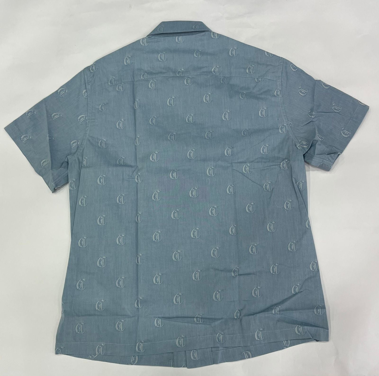 JUST CAVALLI Jacquard Shirt for Men - Stylish Designer Button Down Shirt with Unique Pattern | Perfect for Casual Wear, Office & Special Occasions