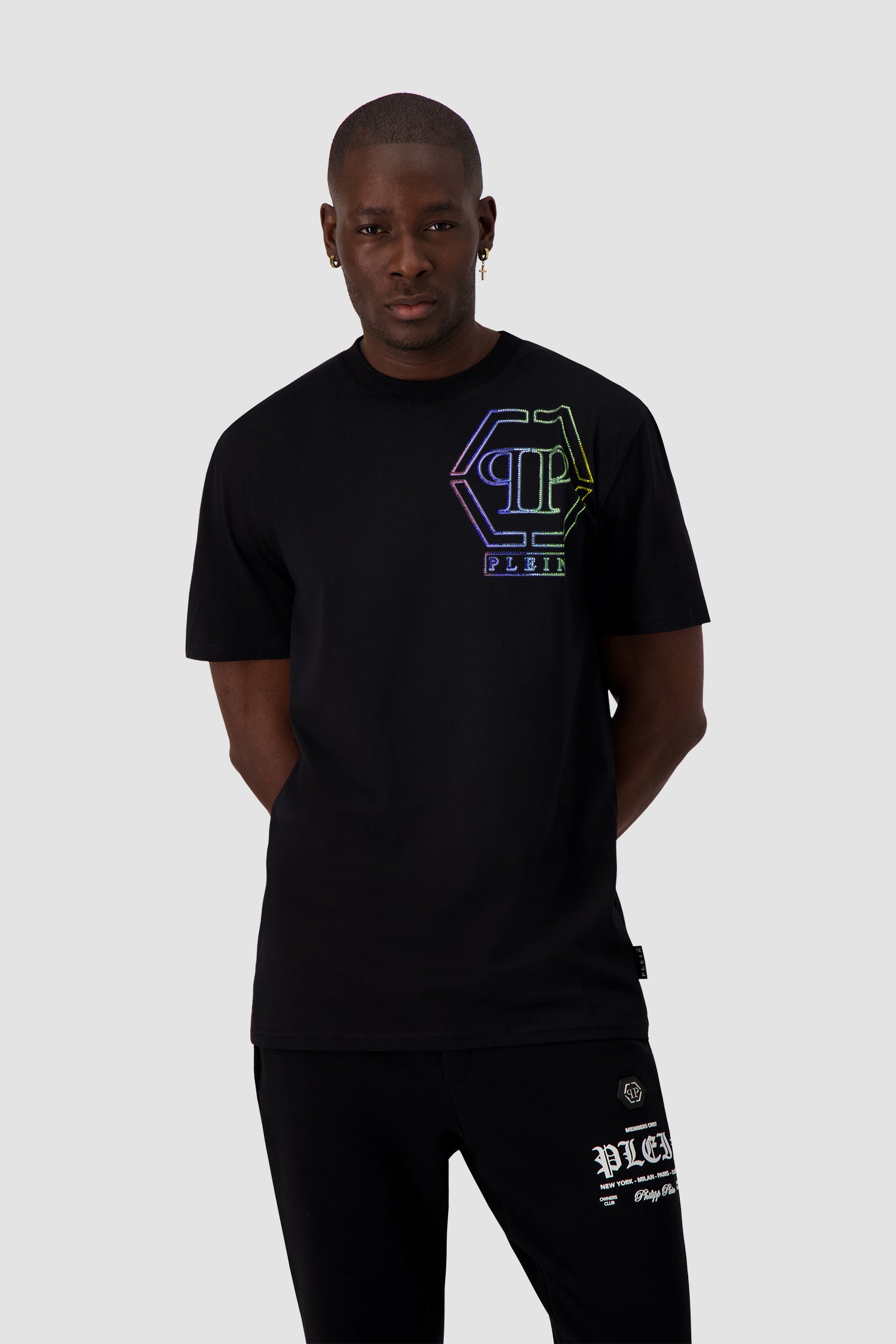 Philipp Plein Black Short Sleeve T-Shirt for Men - Stylish Casual Tee for Everyday Wear, Street Fashion & Summer Outfits
