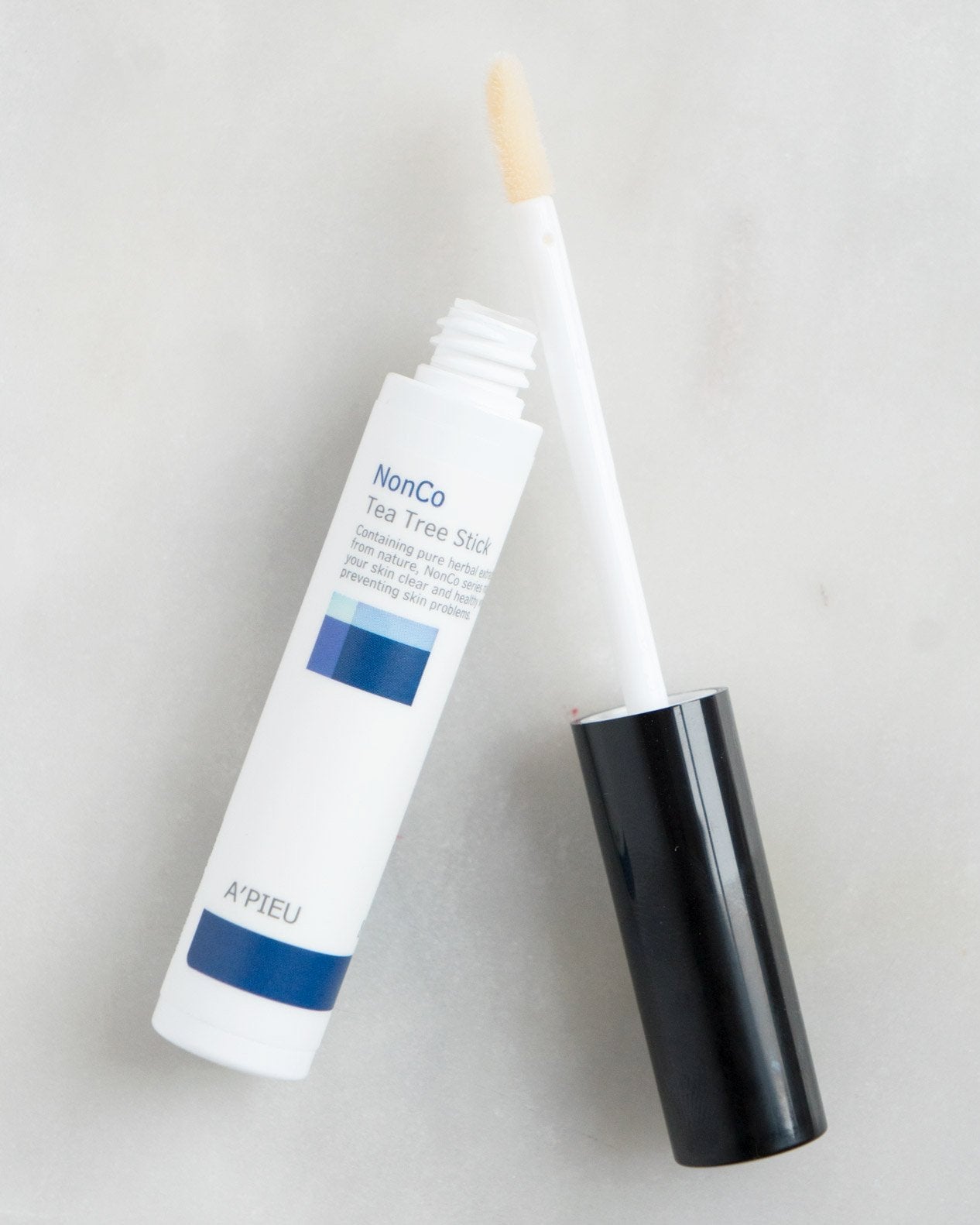 A'PIEU NonCo Tea Tree Spot Treatment Stick for Acne & Blemishes - Portable & Easy to Apply for On-The-Go Skincare