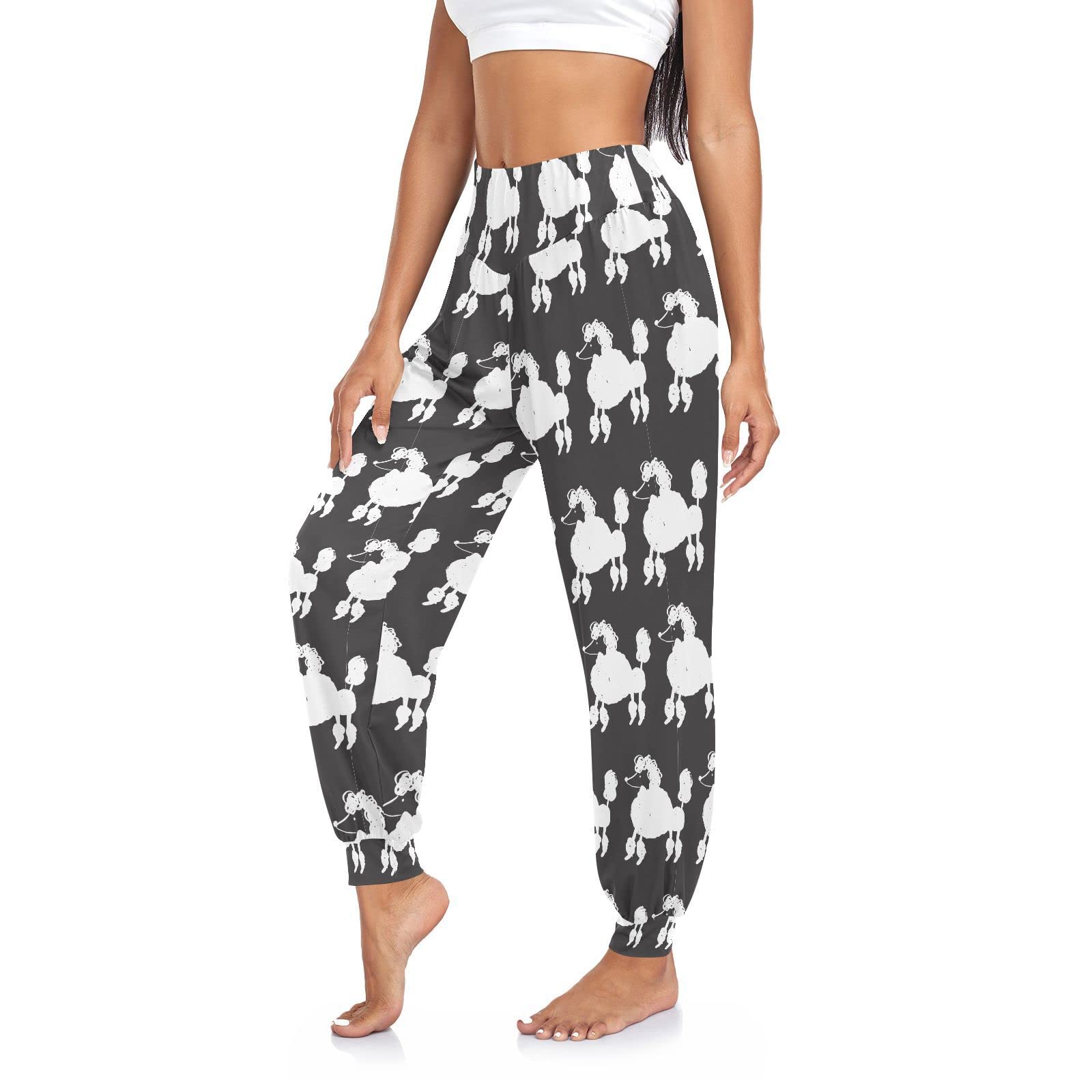 Aflyko Women's Boho Trousers - Comfortable High Waisted Sweatpants for Yoga, Dance, Workout & Lounge - Soft Stretchy Joggers Pants in Sizes S-2XL - Perfect for Casual Wear, Gym, Travel & Everyday Comfort
