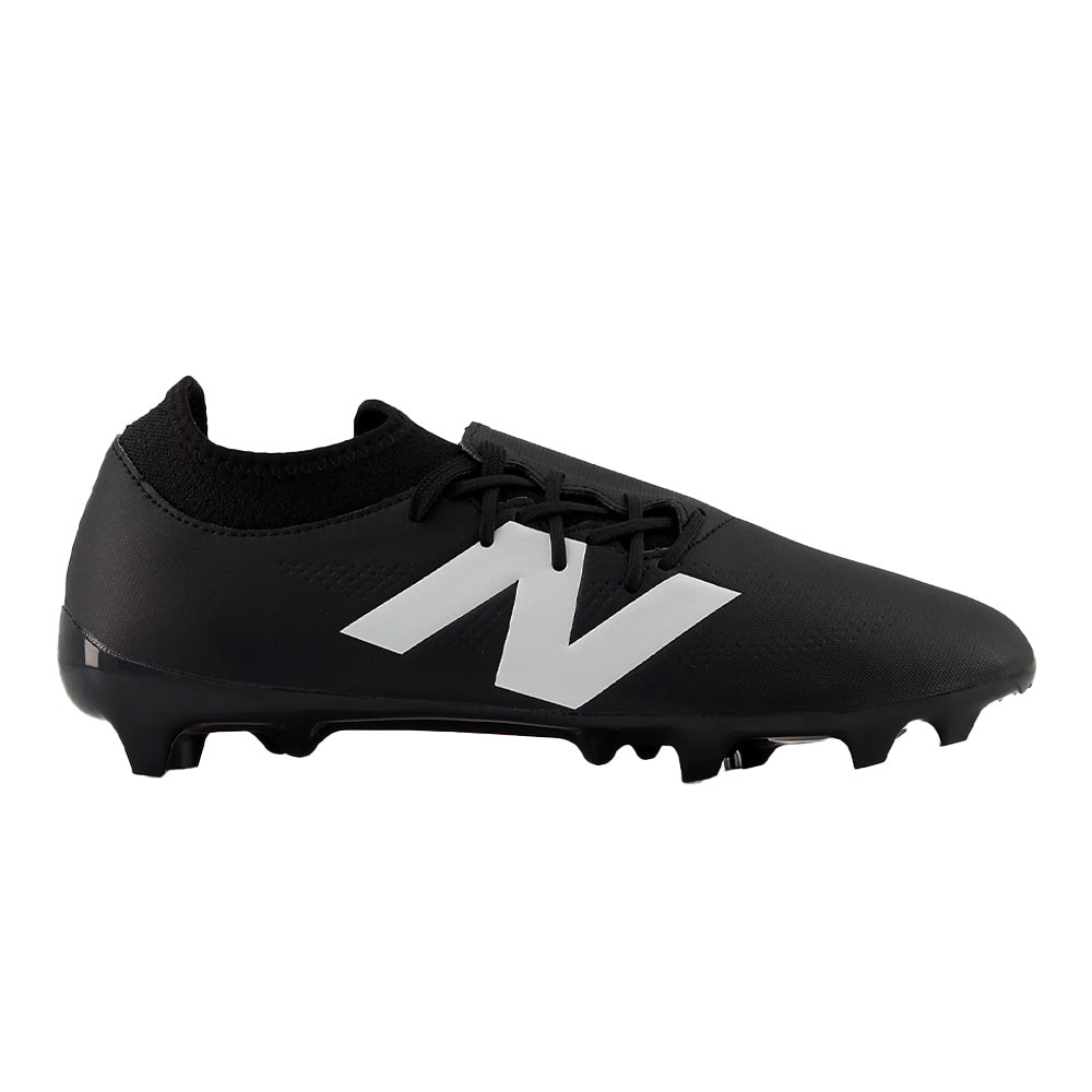 New Balance Furon Dispatch V7+ FG Football Cleats for Men - Lightweight Soccer Shoes for Speed & Agility (Black/White) - Perfect for Turf Matches & Training Sessions