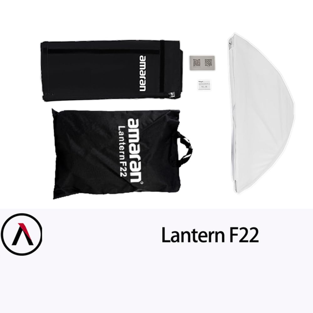 Aputure Amaran Lantern Softbox for F21/F22/F22C/F22X - Portable LED Light Diffuser for Photography & Videography - Perfect for Studio, Outdoor, and On-Location Shooting