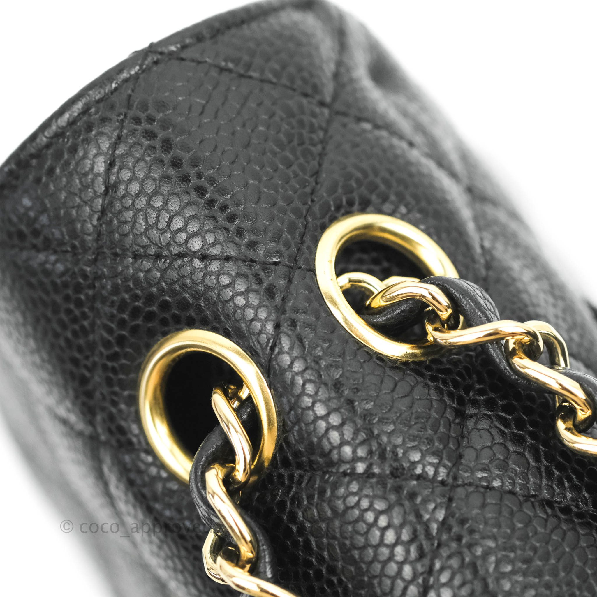 Chanel Classic M/L Medium Double Flap Bag in Black Caviar Leather with 24K Gold Hardware - Perfect for Luxury Fashion & Evening Events