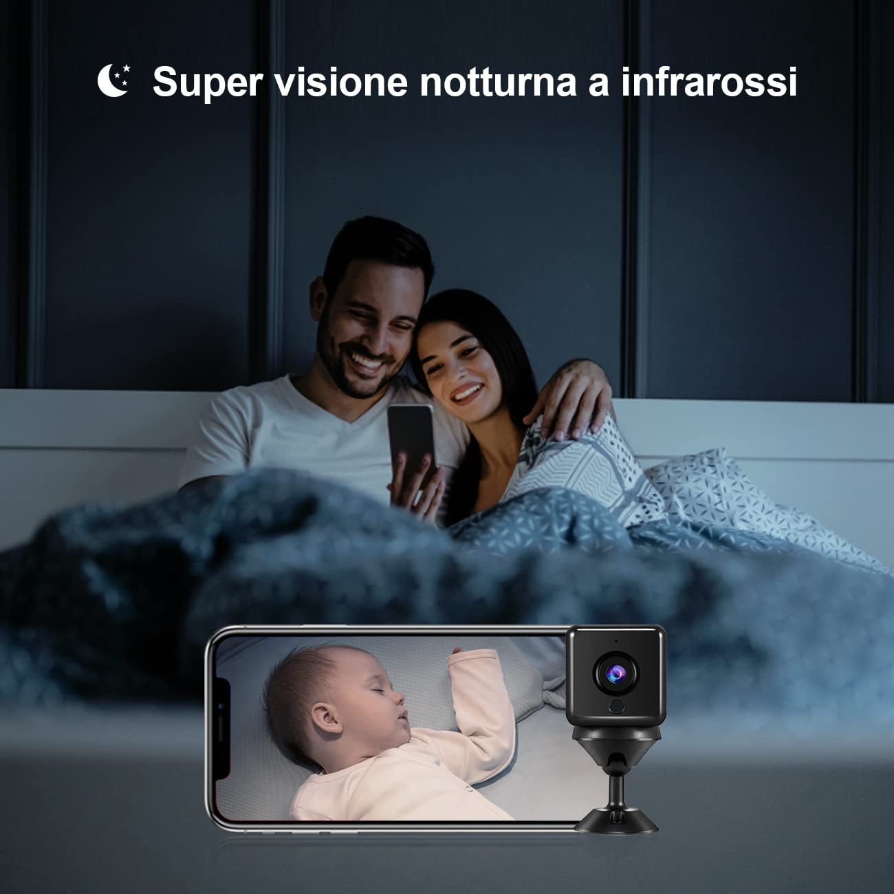 4K HD Mini WiFi Spy Camera - Wireless Indoor/Outdoor Surveillance Camera with Night Vision, Motion Detection & Long Battery Life | Perfect for Home Security, Baby Monitoring & Office Surveillance (XS/S)