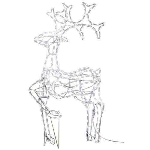 GE 48-in Buck Reindeer with White LED Lights - Perfect for Christmas Decor, Holiday Yard Displays, and Festive Indoor Lighting