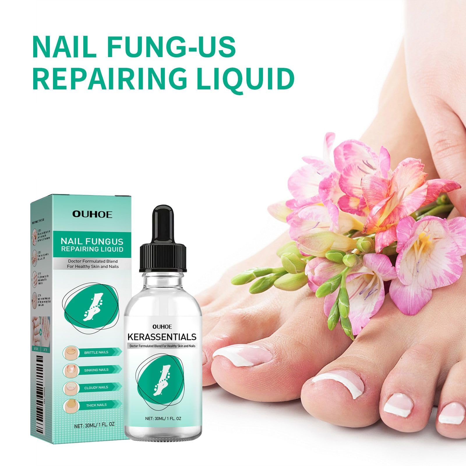 Extra Strength Toenail Fungus Treatment - Fast-Acting Nail Repair Solution for Damaged & Discolored Nails - Fungal Nail Renewal Liquid (2 Pack) - Ideal for Athletes, Swimmers & Pedicure Lovers