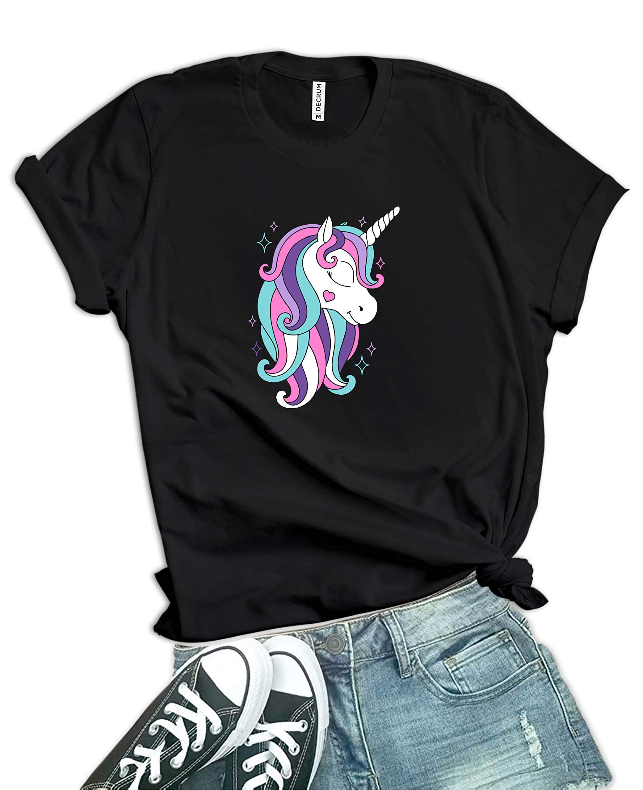 **Cute Unicorn Graphic T-Shirts for Women - Trendy Birthday Gifts & Casual Wear for Parties, Outings & Everyday Fashion**