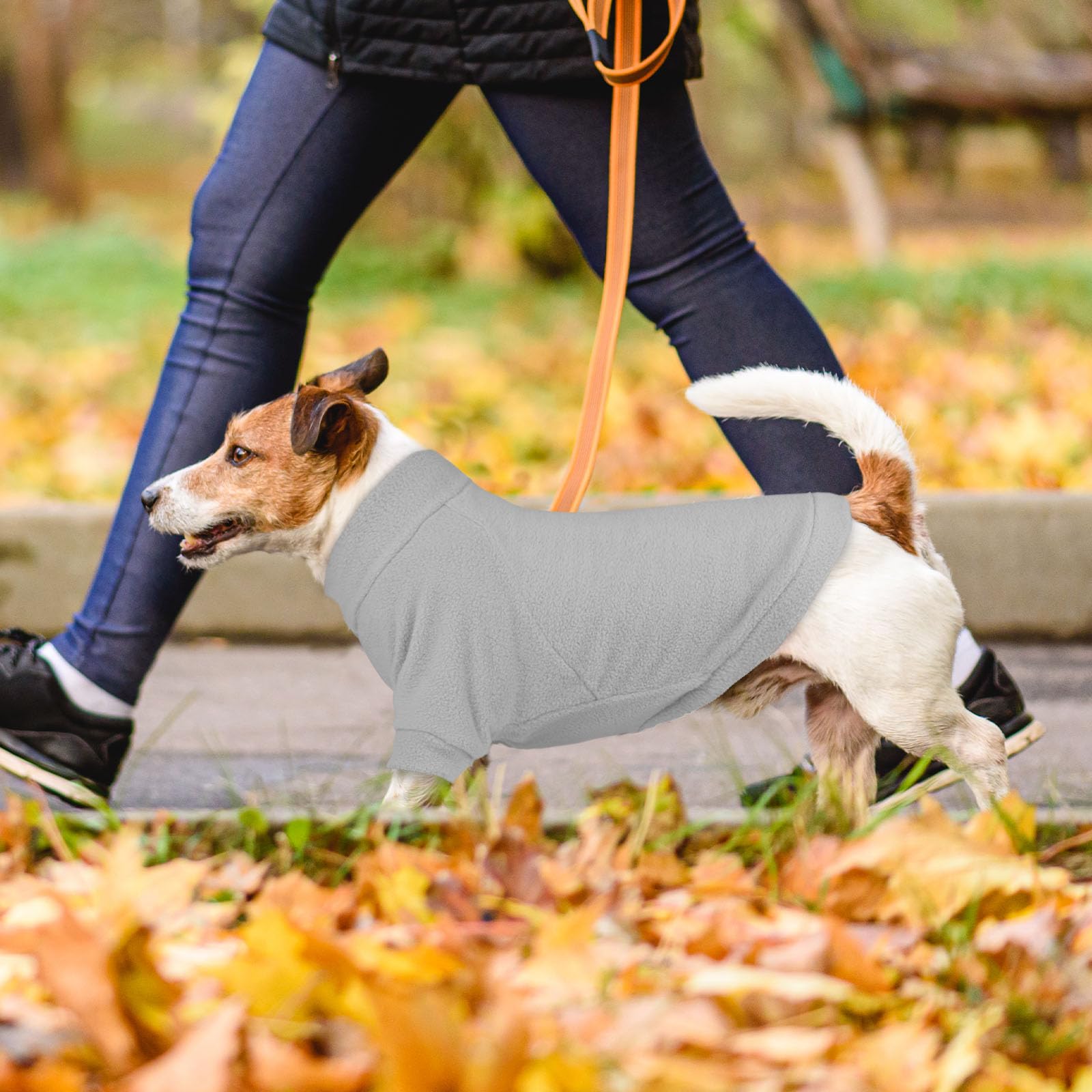 3 Pack Fleece Dog Sweaters for Medium Dogs - Soft Warm Turtleneck Pet Sweatshirt for Small to Medium Breed Dogs (Gray, Blue, Coffee) - Perfect for Winter Walks & Indoor Comfort