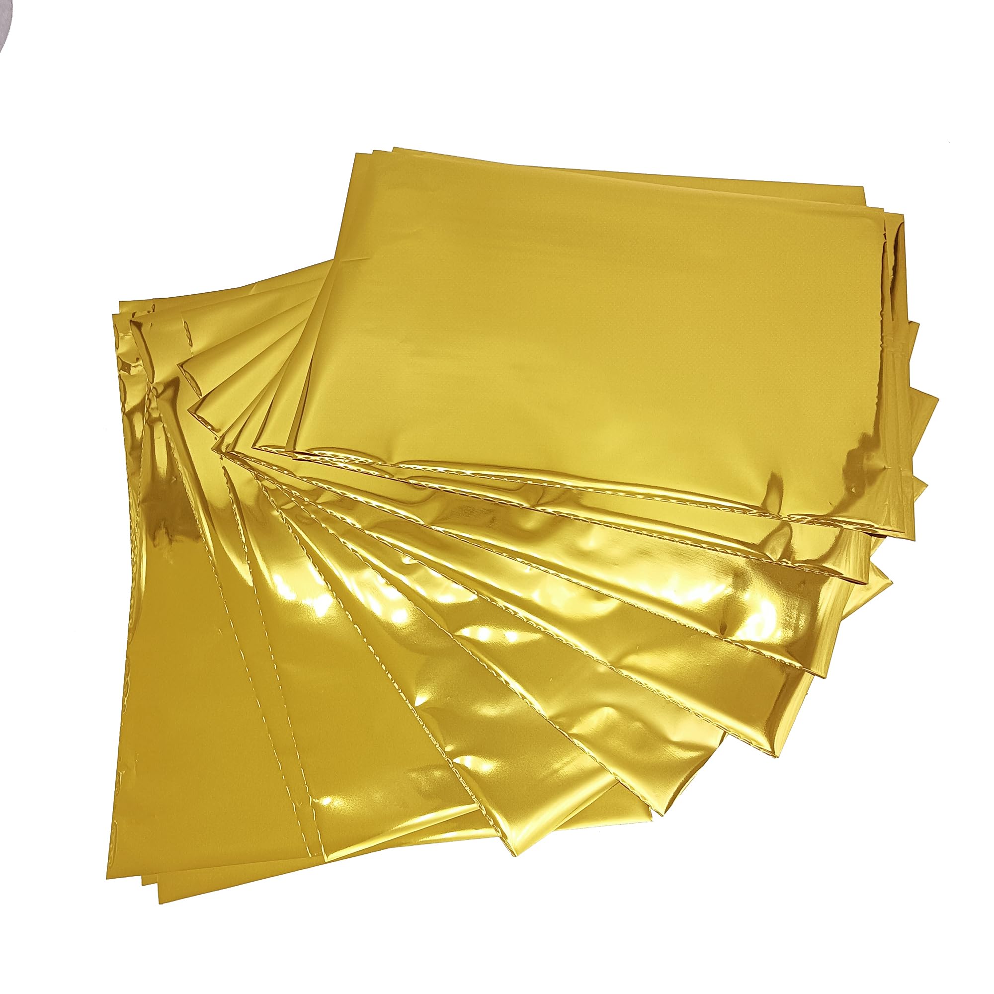 50 Sheets A4 Holographic Heat Transfer Foil Paper - Gold Reactive Foil for Laser Printer & Laminator - DIY Craft Supplies for Scrapbooking, Card Making & T-Shirt Designs