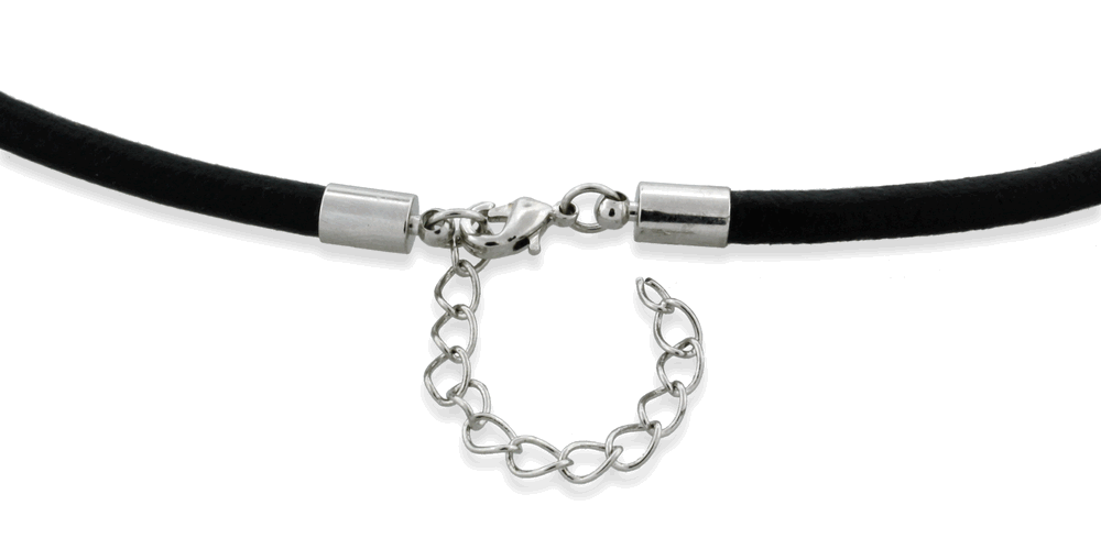 4.0mm Black Leather Cord with Adjustable Clasp - Premium Jewelry Making Supplies for Necklaces, Bracelets & DIY Crafts